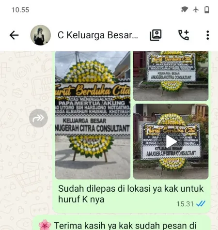 Pengiriman Papan Bunga Duka Borokulon Banyuurip
