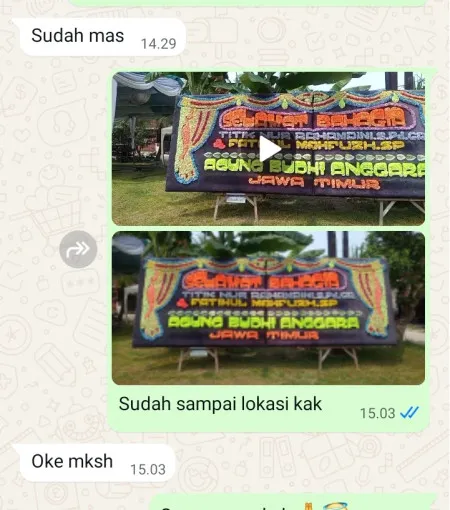 Pengiriman Papan Bunga Borokulon Banyuurip
